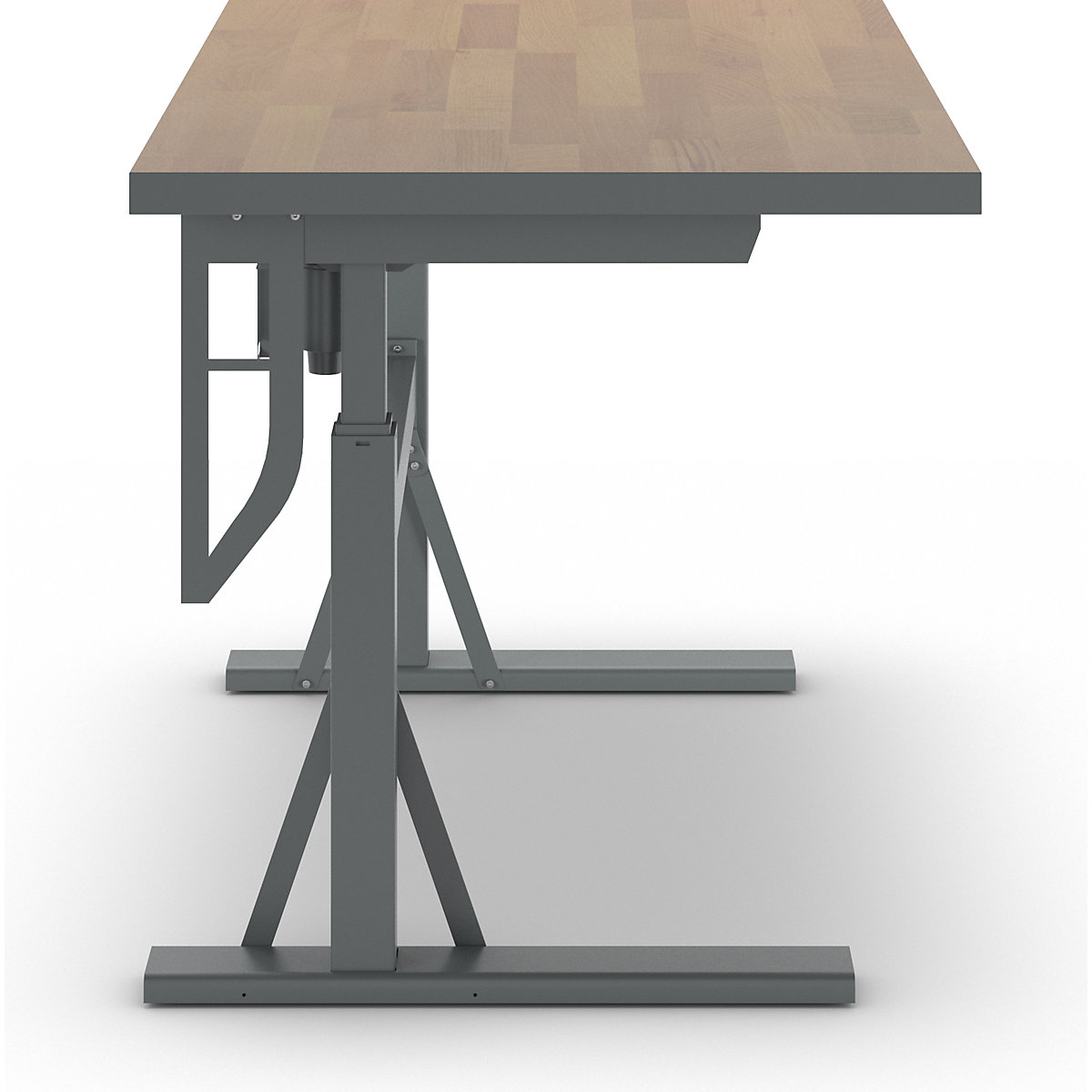 Arbeitstisch, elektrisch höhenverstellbar – Tragkraft 350 kg eurokraft pro (Produktabbildung 8)-7