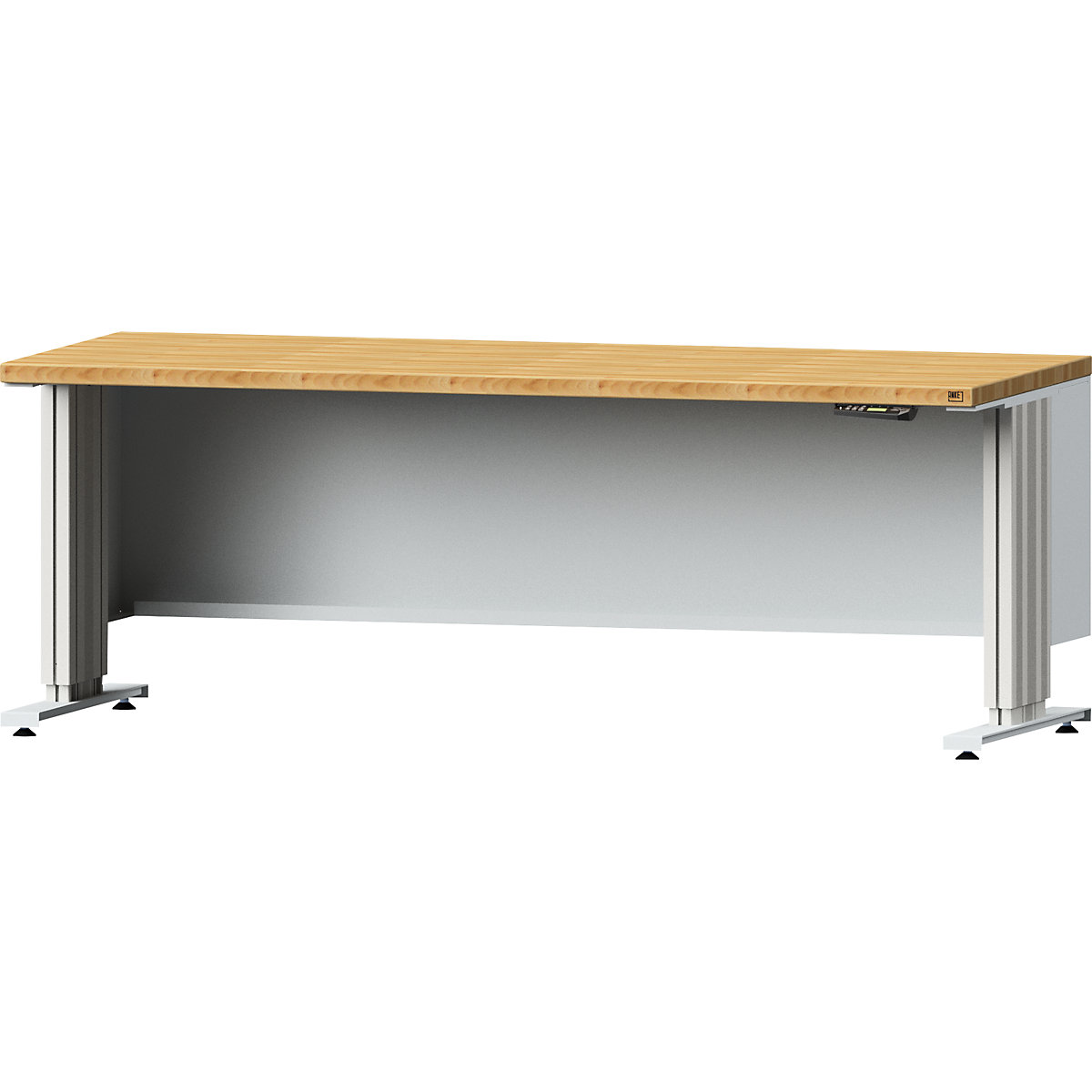 ANKE Electric Height-Adjustable Workbench Beech 2000x800 mm Light Grey 9