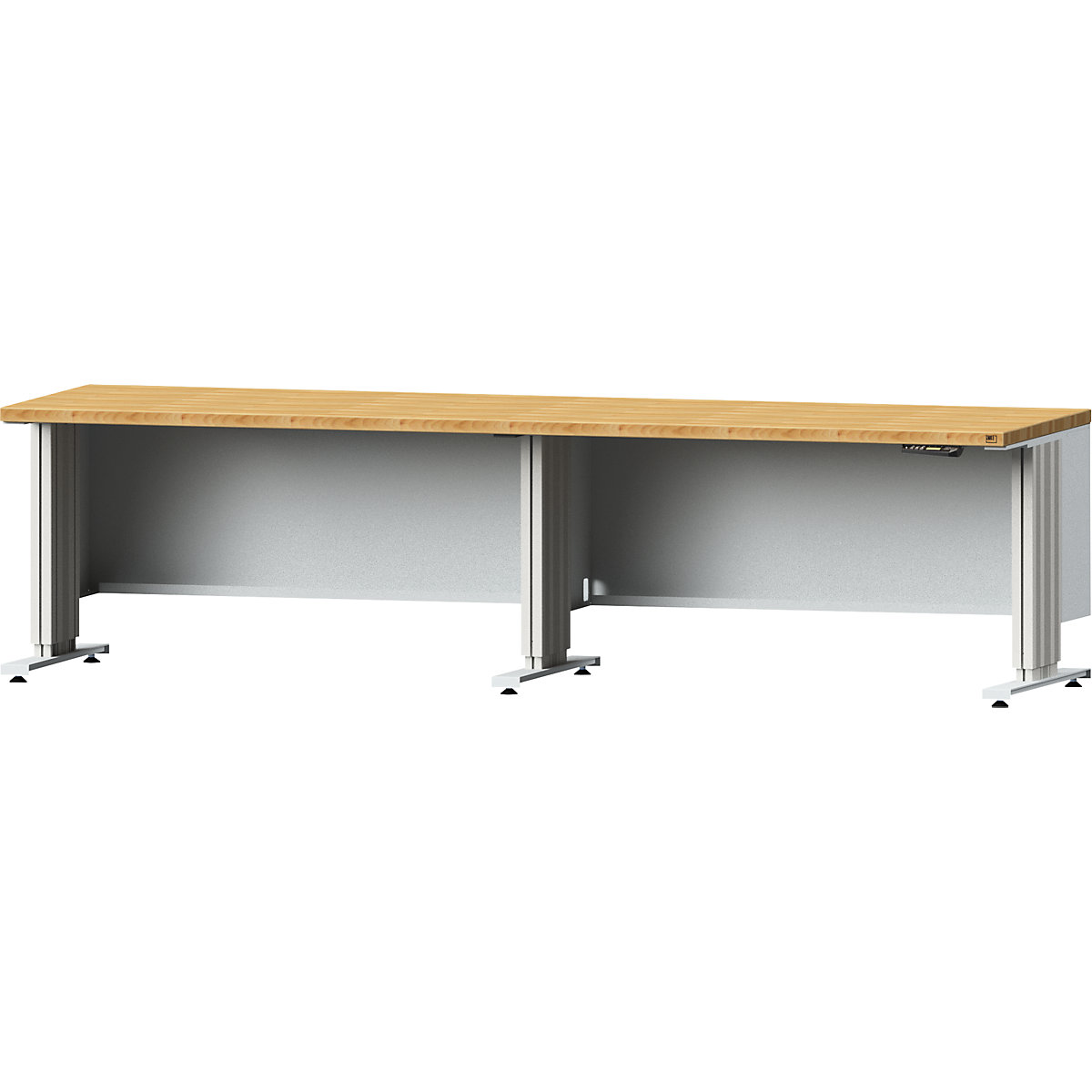 ANKE Electric Height-Adjustable Workbench Solid Beech 150x80cm 5
