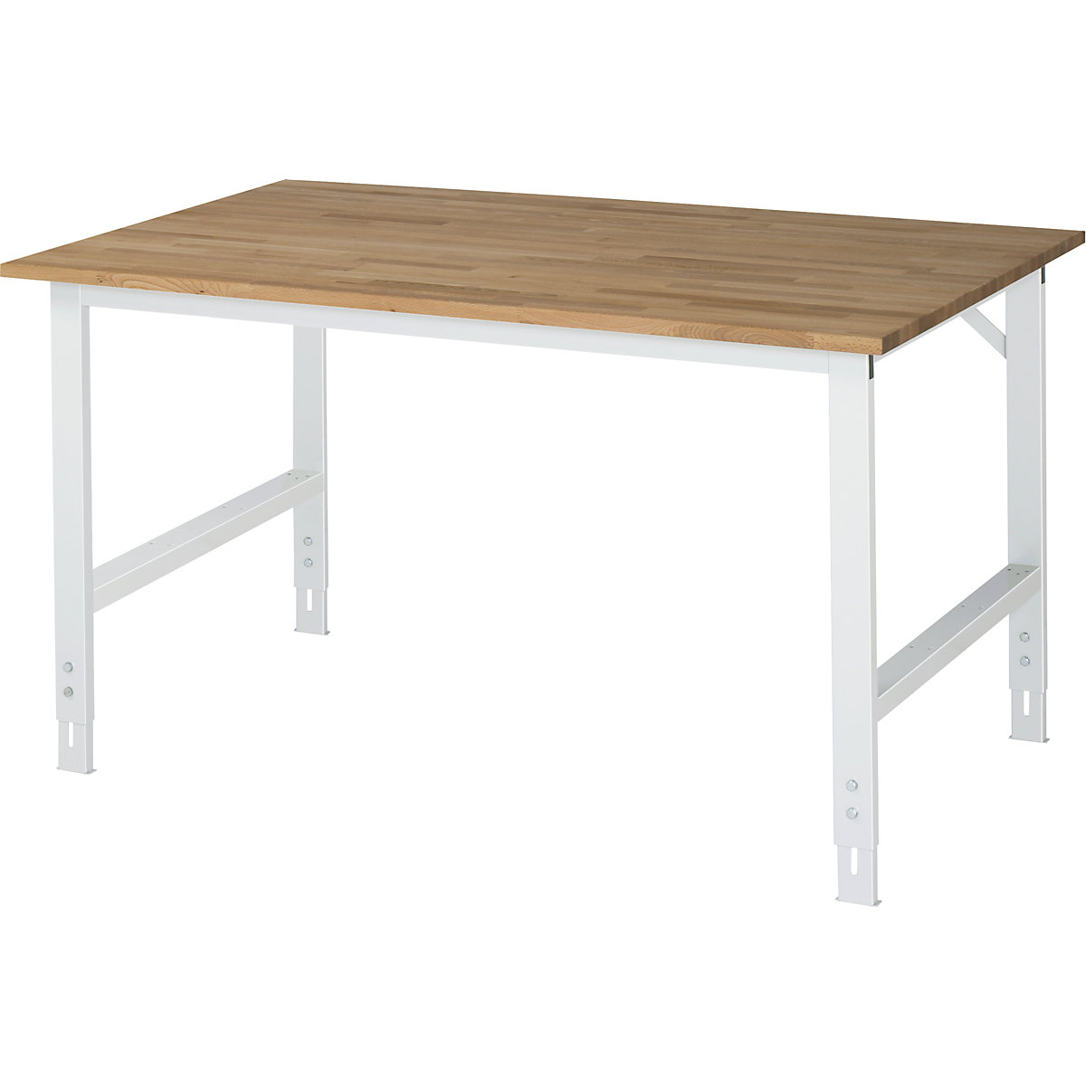 RAU Manual Height-Adjustable Packing Table Set 3 Beech 1500x1000mm 10