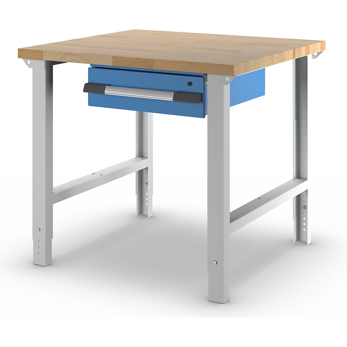 eurokraft pro Workbench Modular System Series 7000 1 Drawer Light Blue/Light Grey 1000x900mm 5