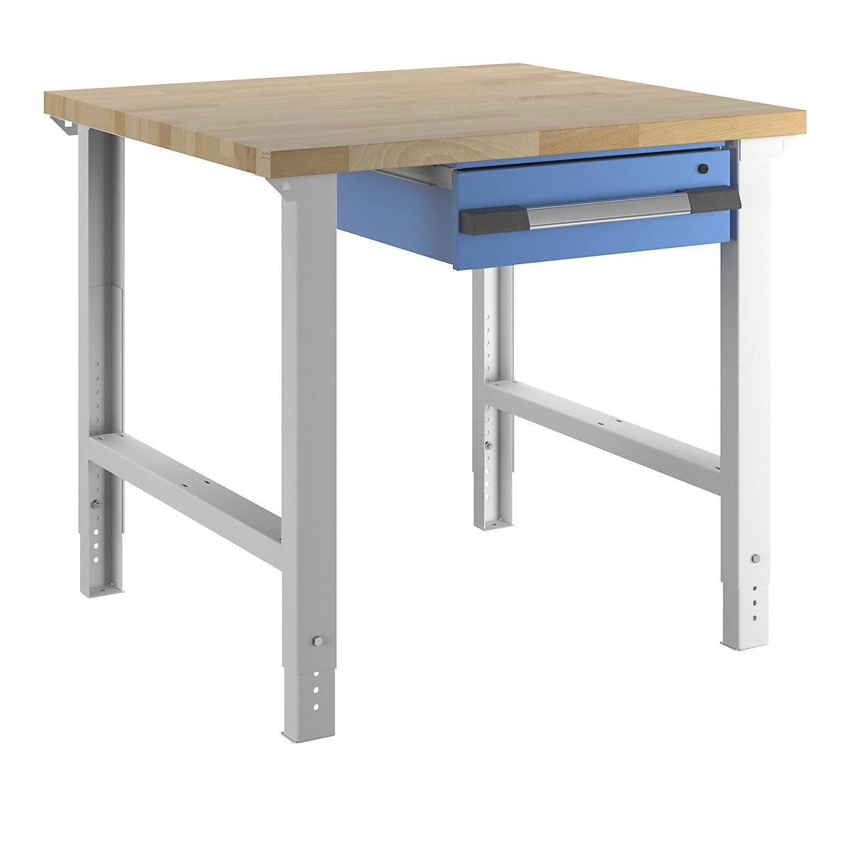 eurokraft pro Workbench Modular System Series 7000 1 Drawer Light Blue/Light Grey 1000x900mm 3