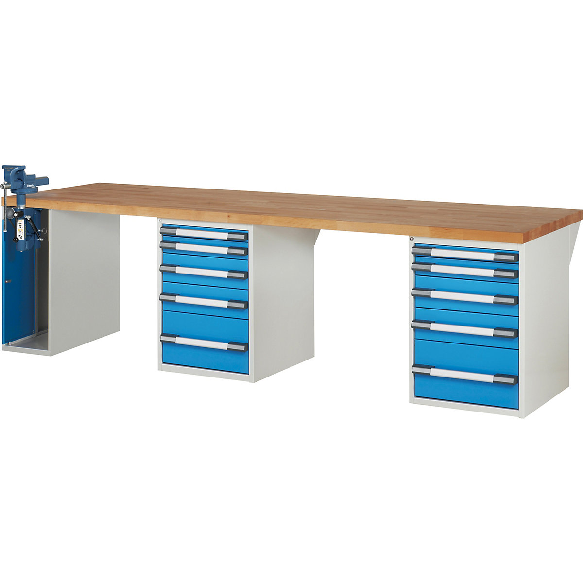 eurokraft pro Serie 7000 Workbench Light Gray 3