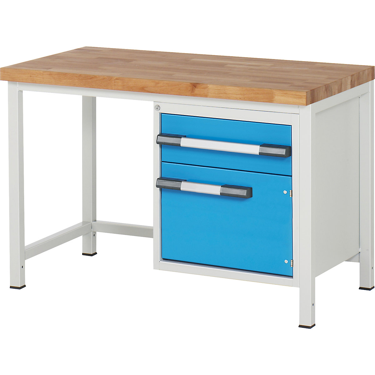 eurokraft pro Series 8000 Workbench Frame Construction Light Blue/Gray 1250x700mm 4