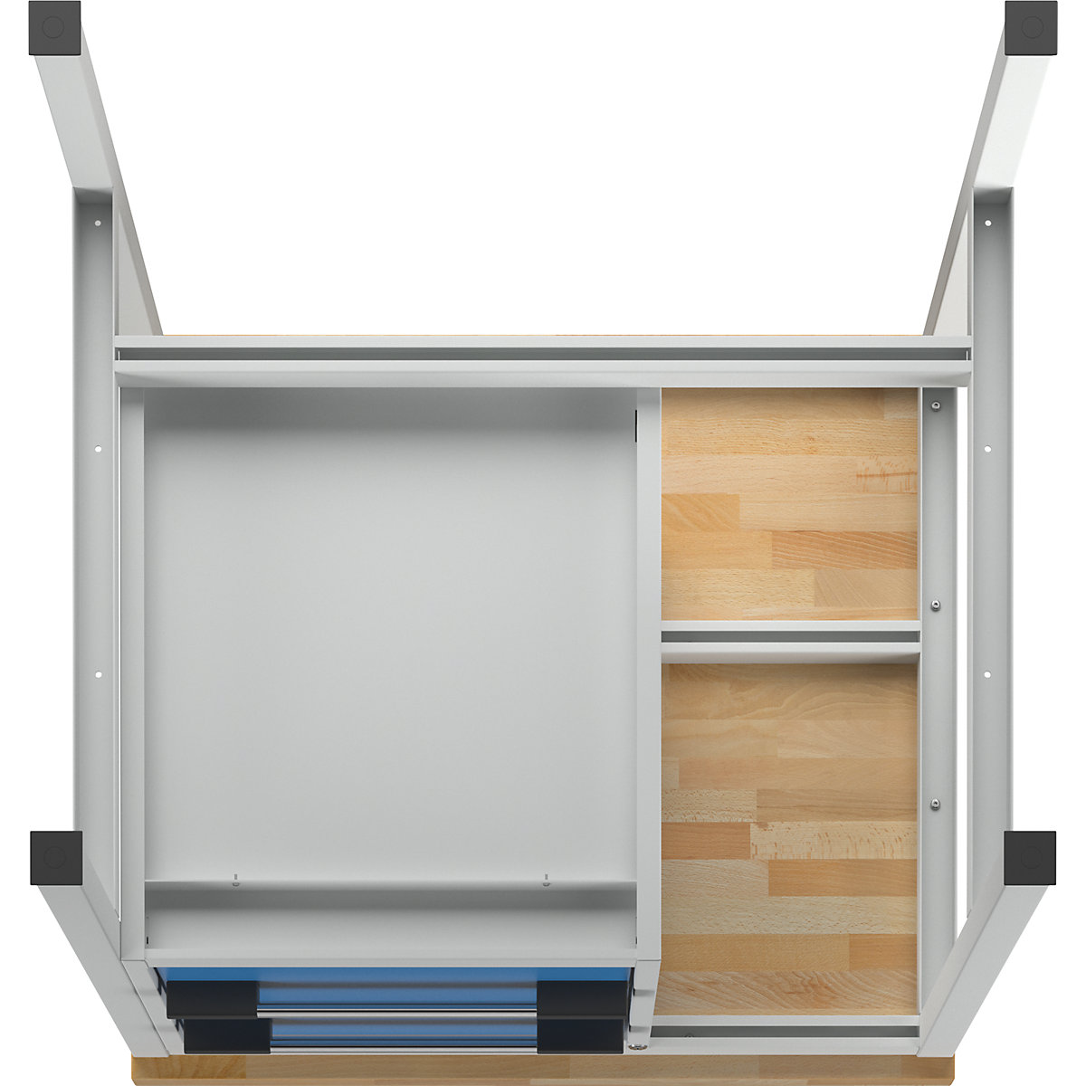 Werkbank, Gestellbauweise Serie 8000 eurokraft pro (Produktabbildung 6)-5