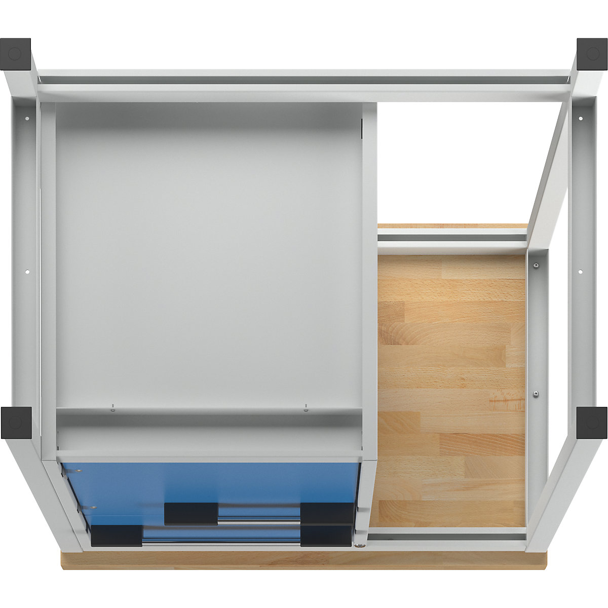 Werkbank, Gestellbauweise Serie 8000 eurokraft pro (Produktabbildung 6)-5