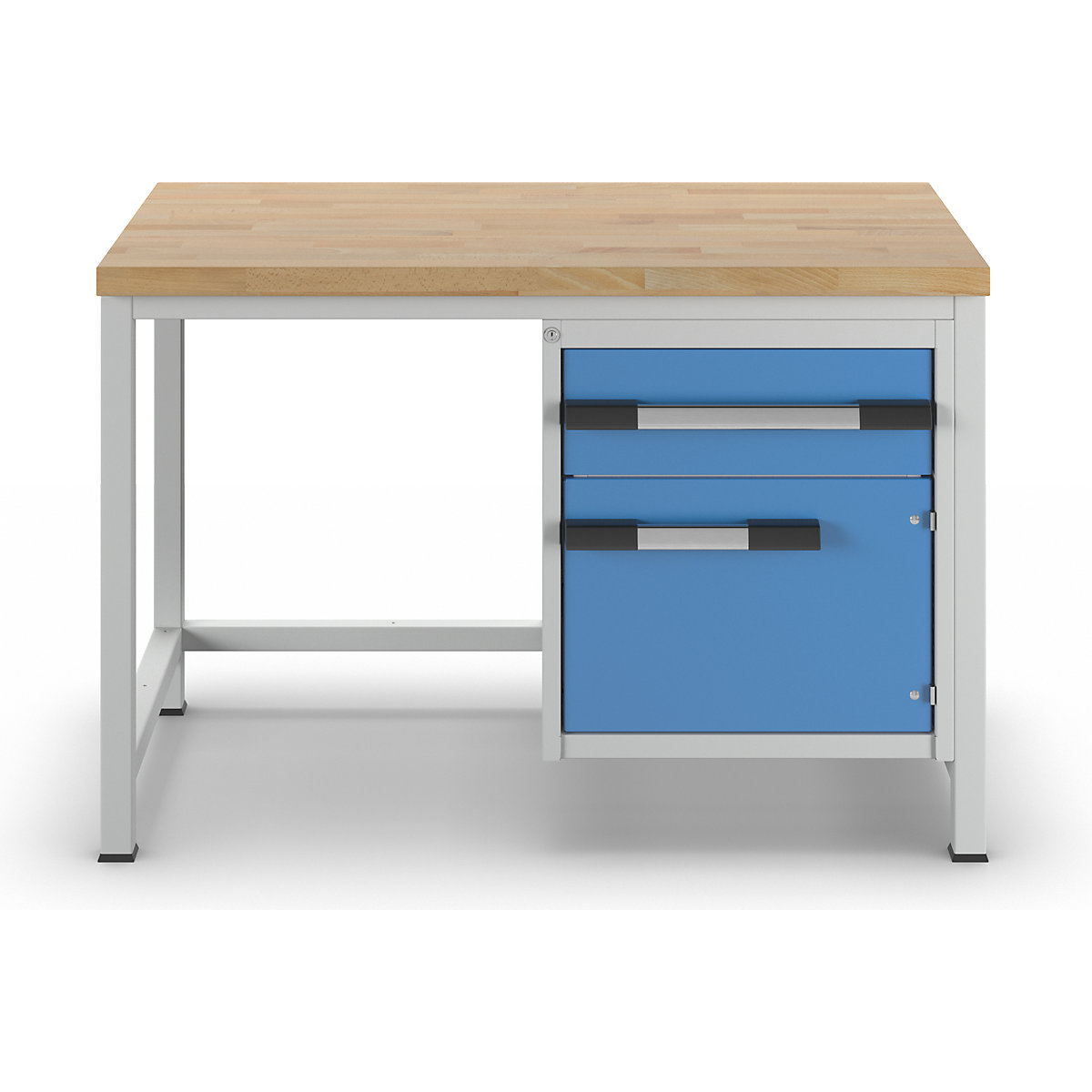 eurokraft pro Series 8000 Workbench Frame Construction Light Blue/Gray 1250x700mm 10