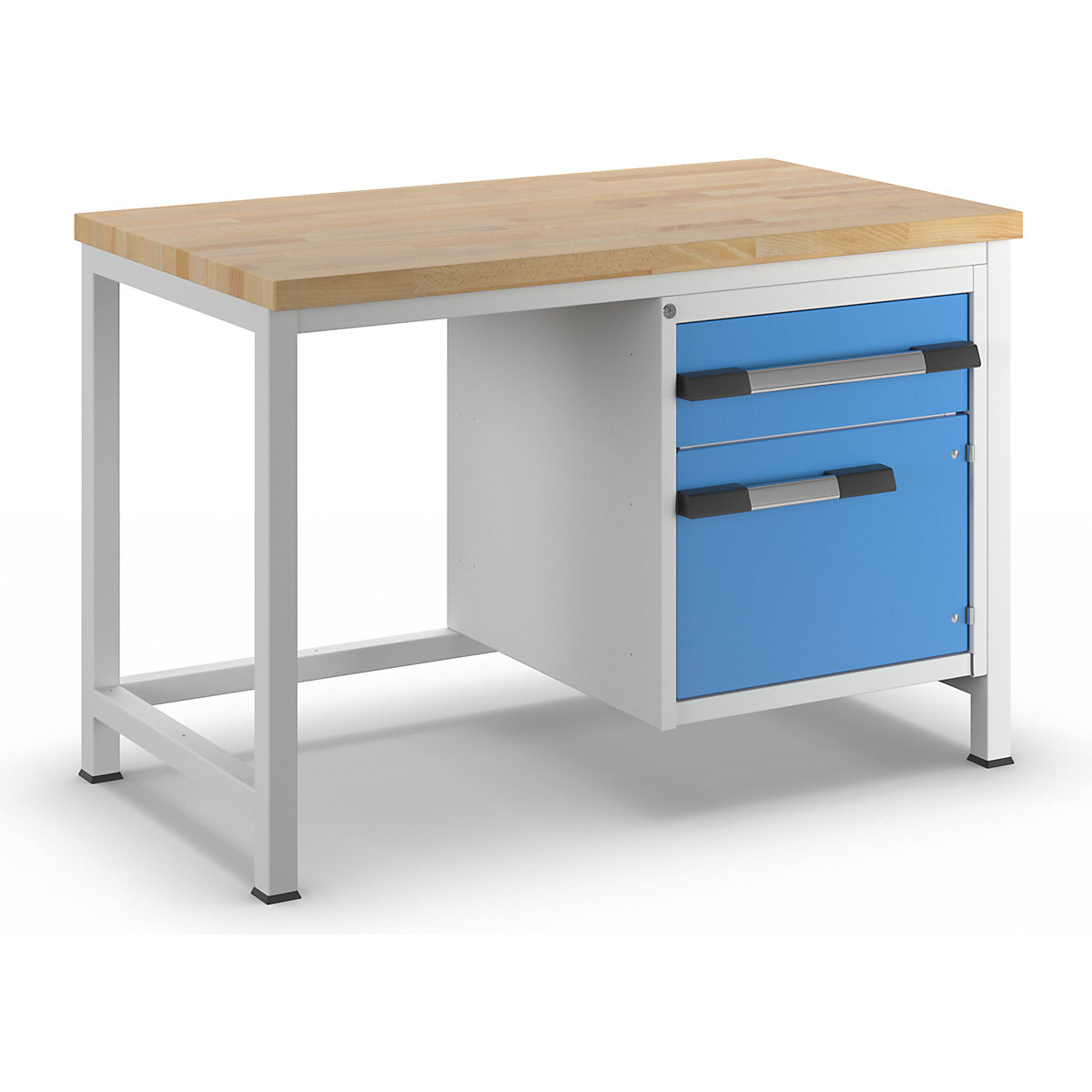 eurokraft pro Series 8000 Workbench Frame Construction Light Blue/Gray 1250x700mm 3