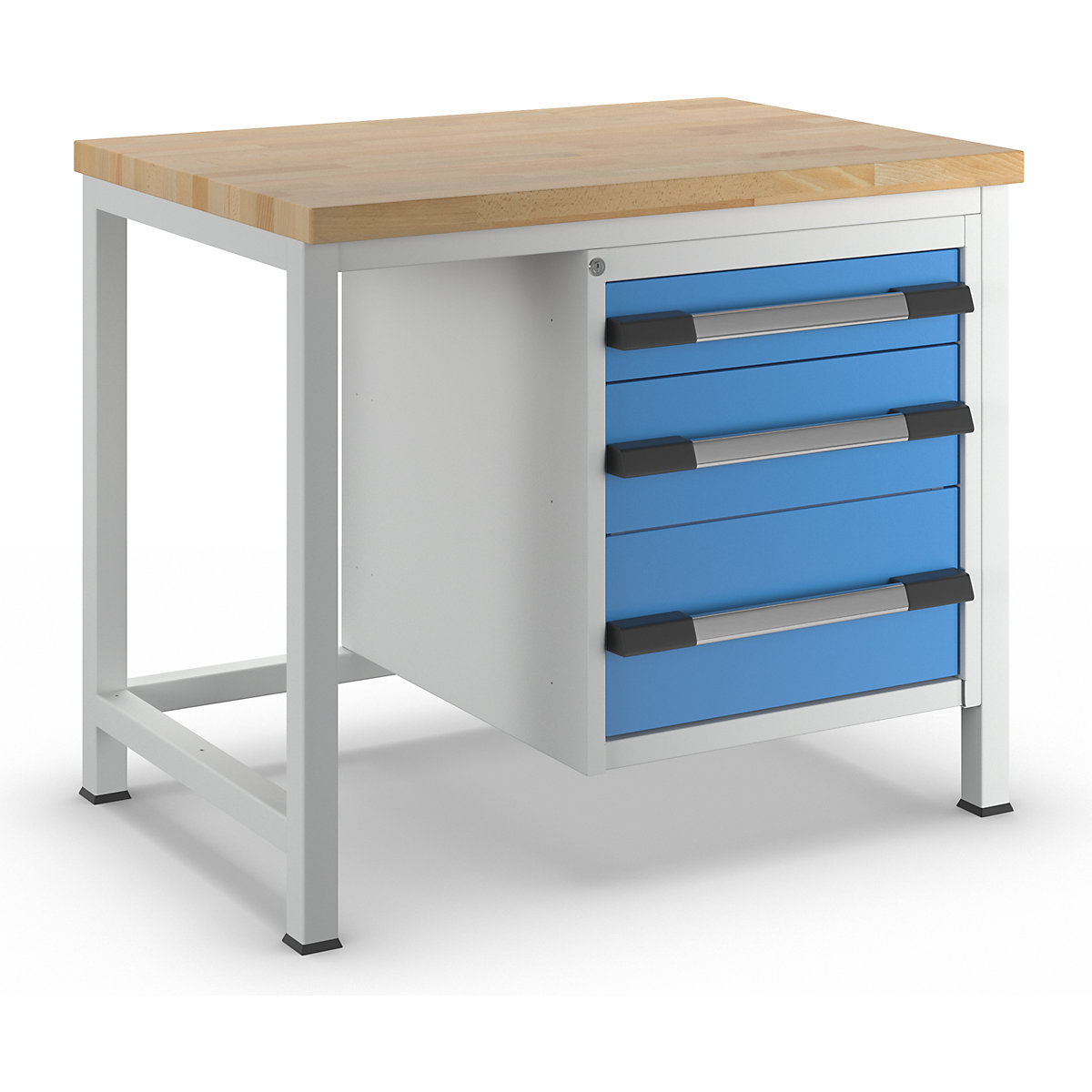 eurokraft pro Serie 8000 Workbench Light Blue/Light Gray 1000x700mm 3