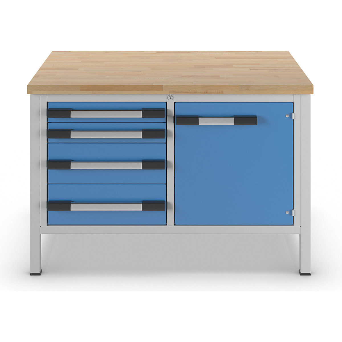 eurokraft pro 8000 Workbench Frame Construction Light Blue/Light Gray 1250x900mm 5