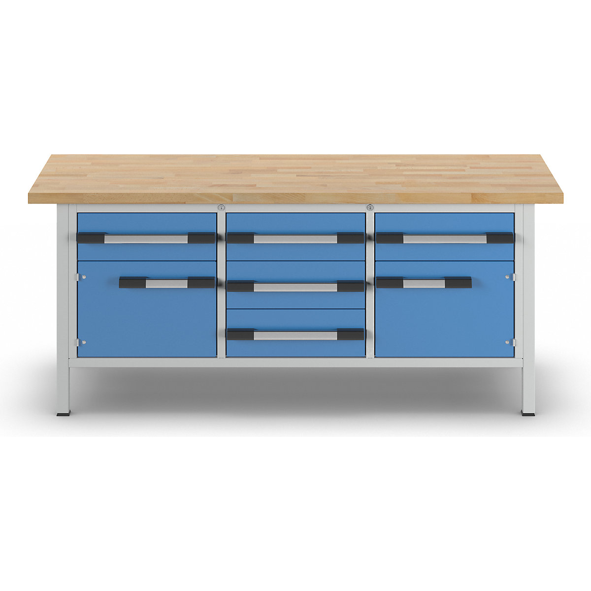 Werkbank, Gestellbauweise Serie 8000 eurokraft pro (Produktabbildung 3)-2