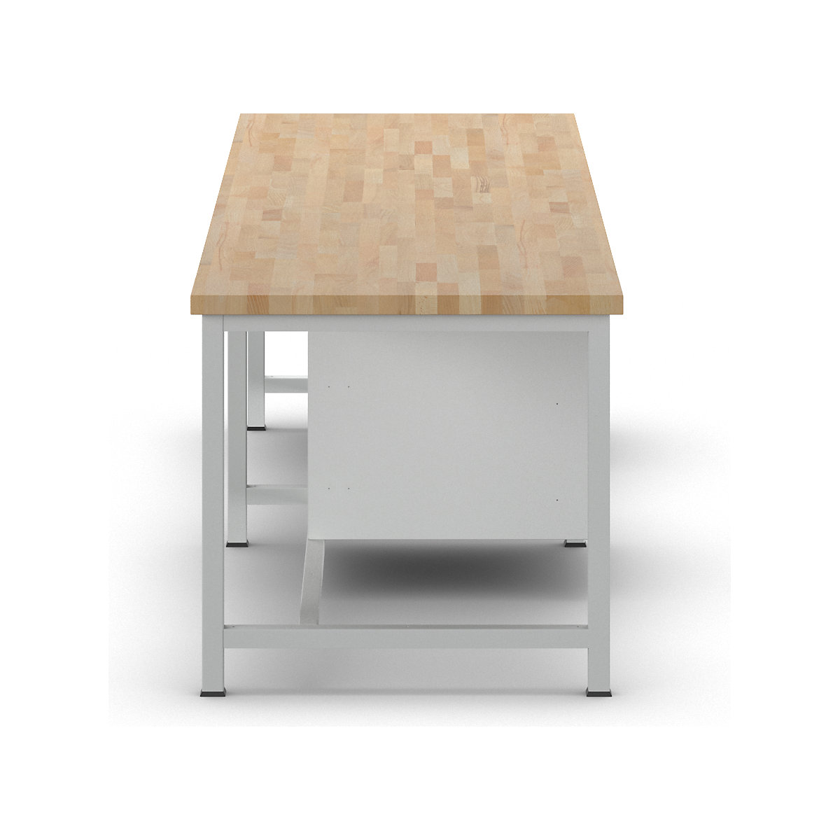 eurokraft pro Serie 8000 Workbench Light Gray/Blue 3000x900 10