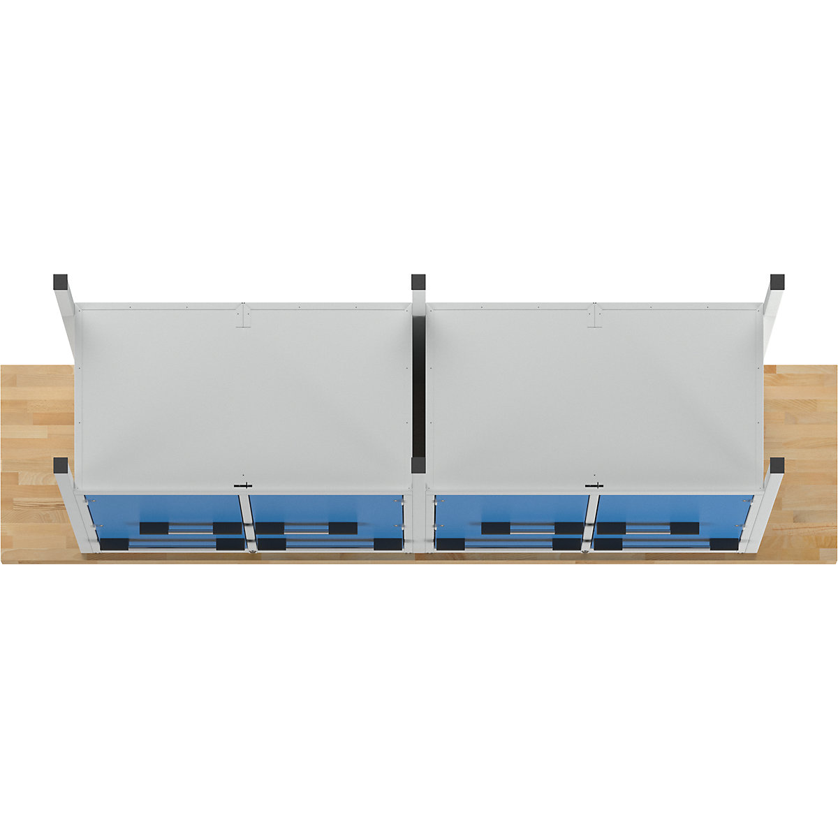 Werkbank, Gestellbauweise Serie 8000 eurokraft pro (Produktabbildung 7)-6