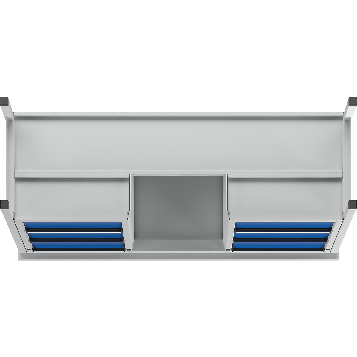 ANKE Workbench Frame Construction Series V 6 Drawers Light Grey/Gentian Blue 8