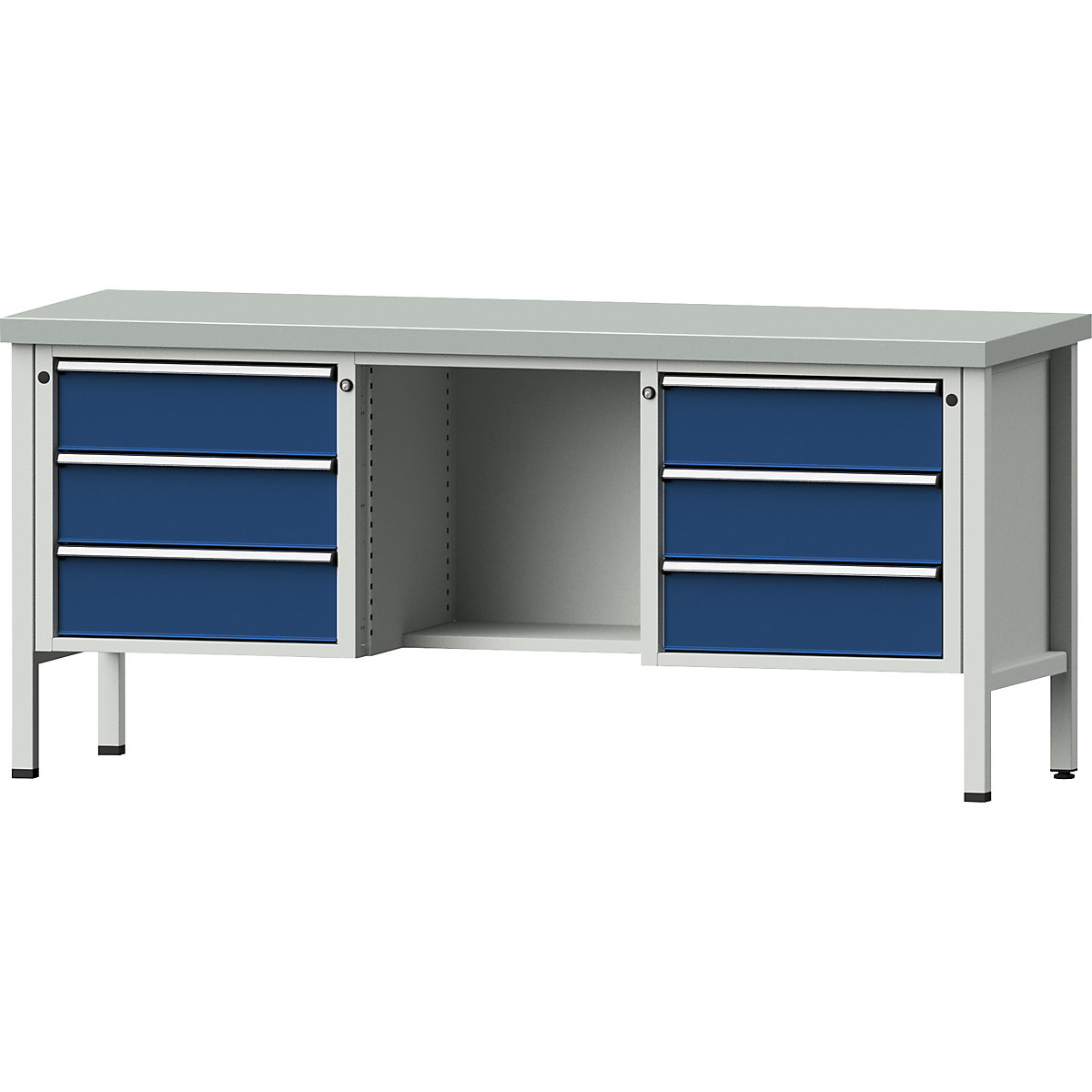 ANKE Series V Workbench Steel Blue 2000x700x890mm 3