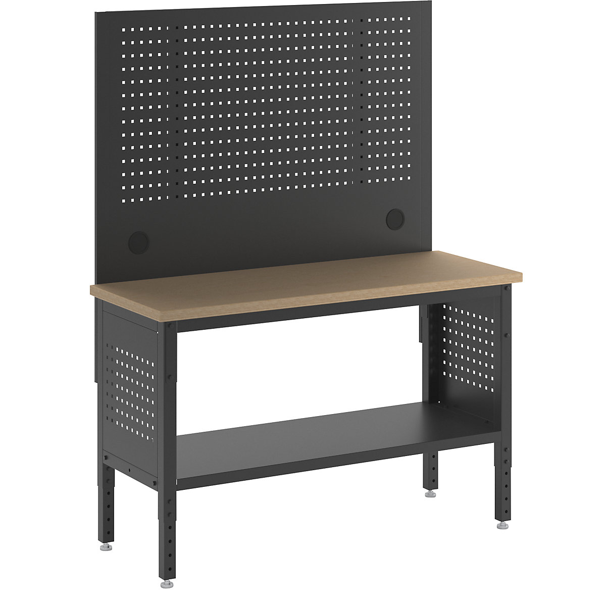 Werkbank mit Lochwand BLACKLINE (Produktabbildung 2)-1