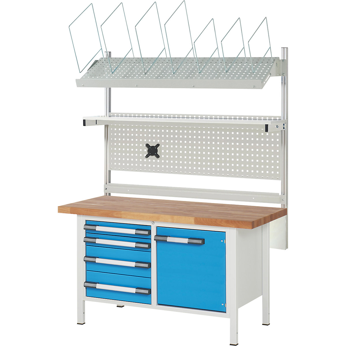 Werkbank mit Systemaufbau Serie 8000 eurokraft pro (Produktabbildung 4)-3