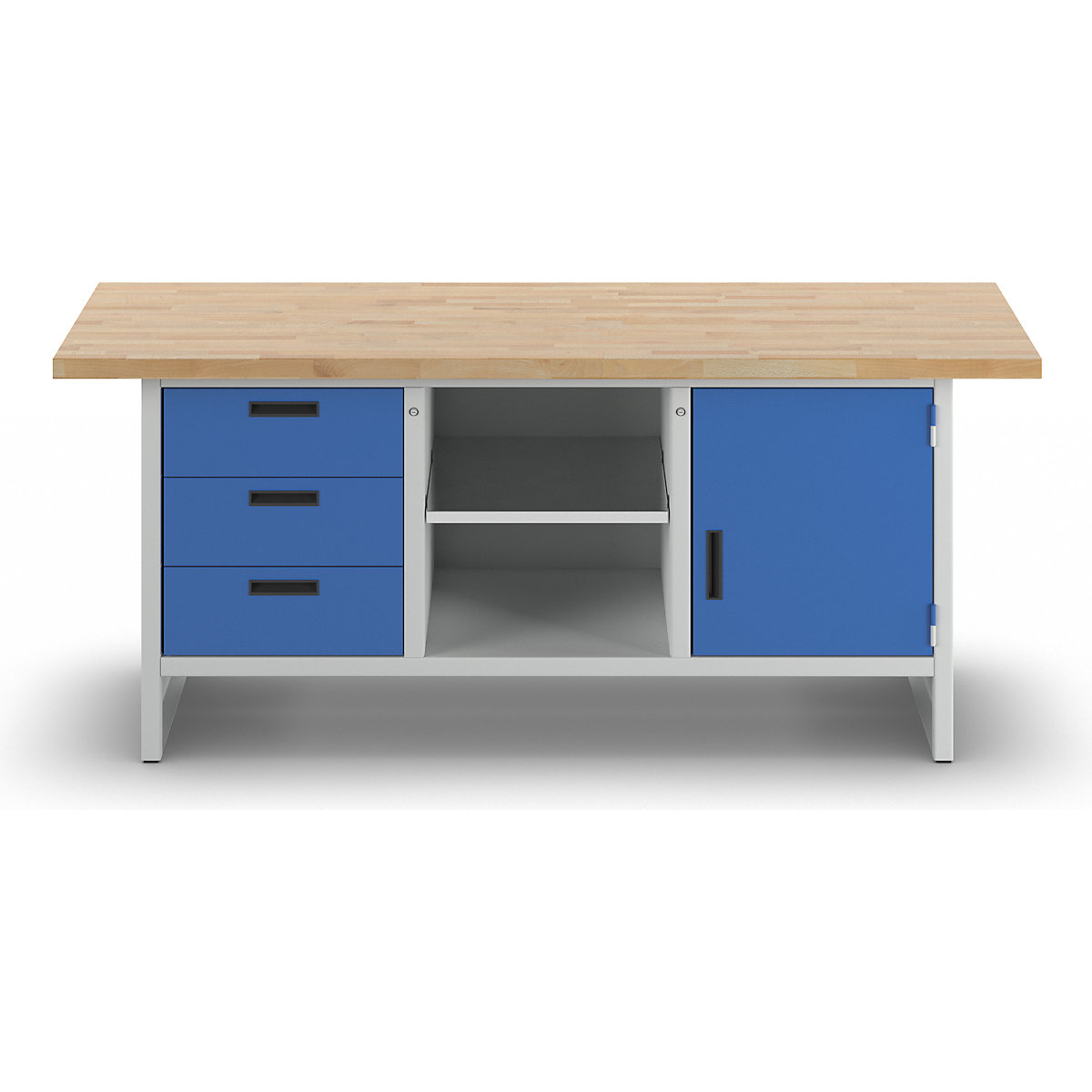 Werkbank mit geschlossenen Seiten eurokraft basic (Produktabbildung 3)-2