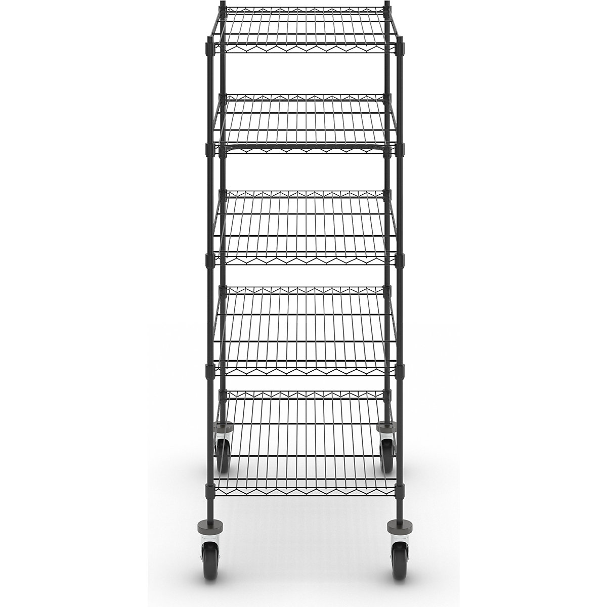 Drahtgitter-Tischwagen, schwarz (Produktabbildung 4)-3