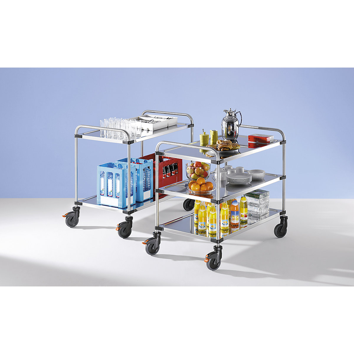 Edelstahl-Tischwagen VARITHEK SERVO+ (Produktabbildung 2)-1