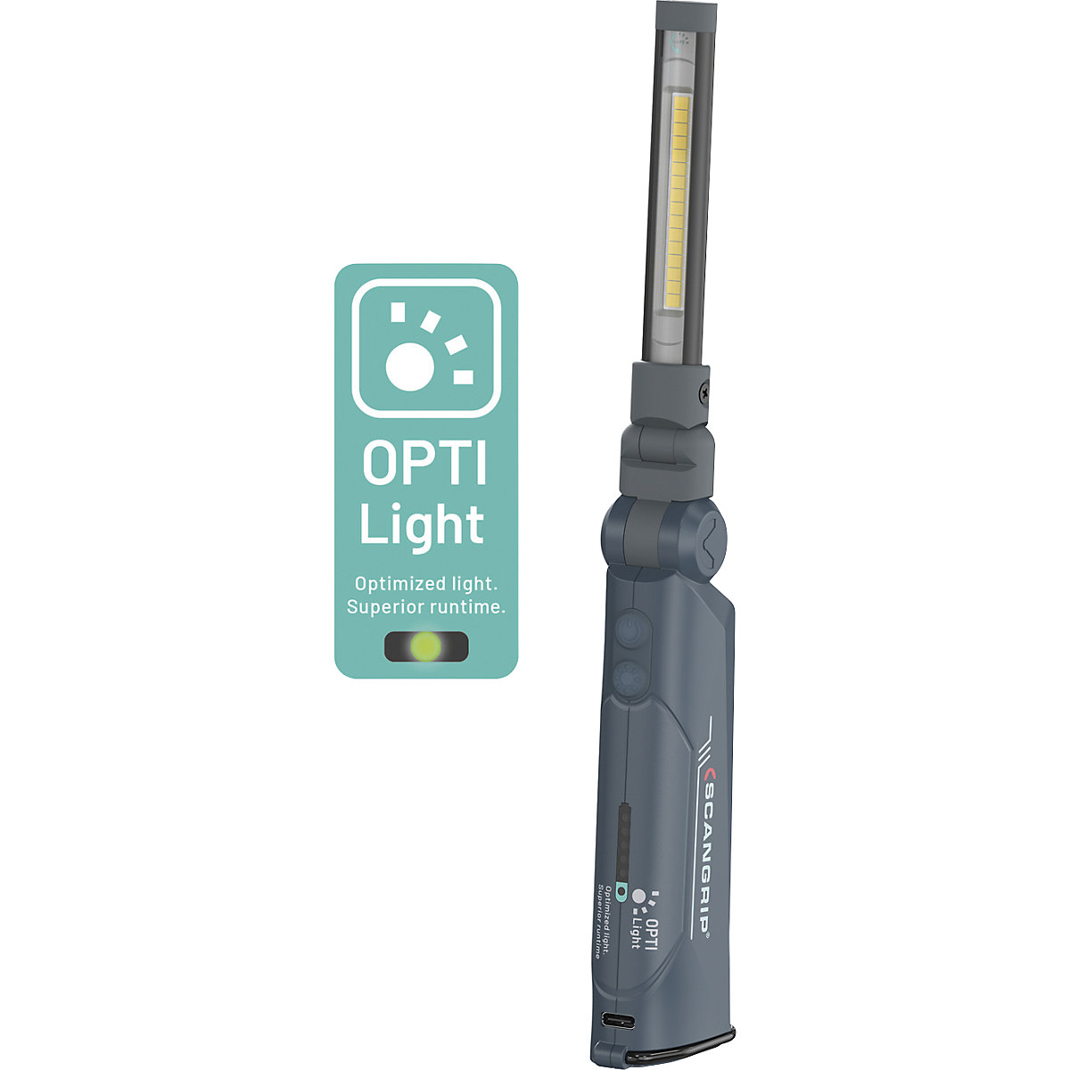 Faltbare LED-Kompaktleuchte MINI SLIM forLIFE SCANGRIP (Produktabbildung 2)-1