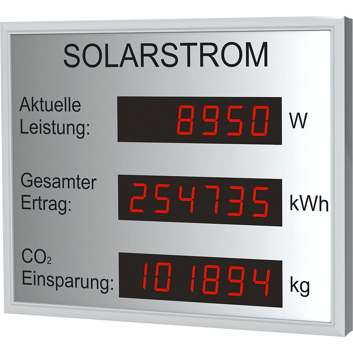 LED-Photovoltaik-Anzeige