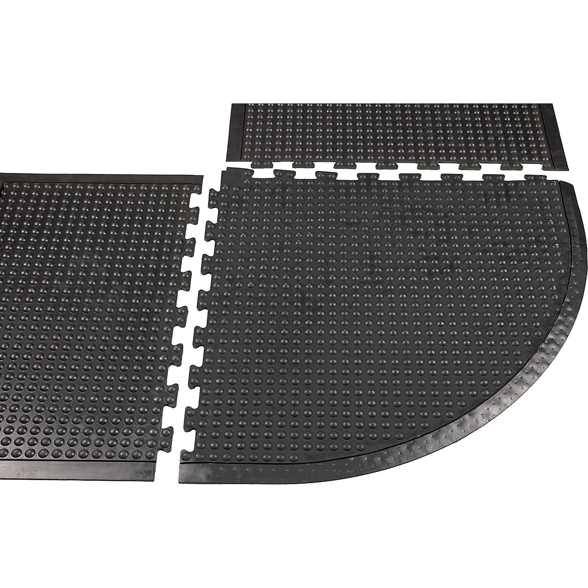 Anti-Ermüdungsmatte YOGA DOME BASIC, schwarz genoppt Miltex (Produktabbildung 3)-2