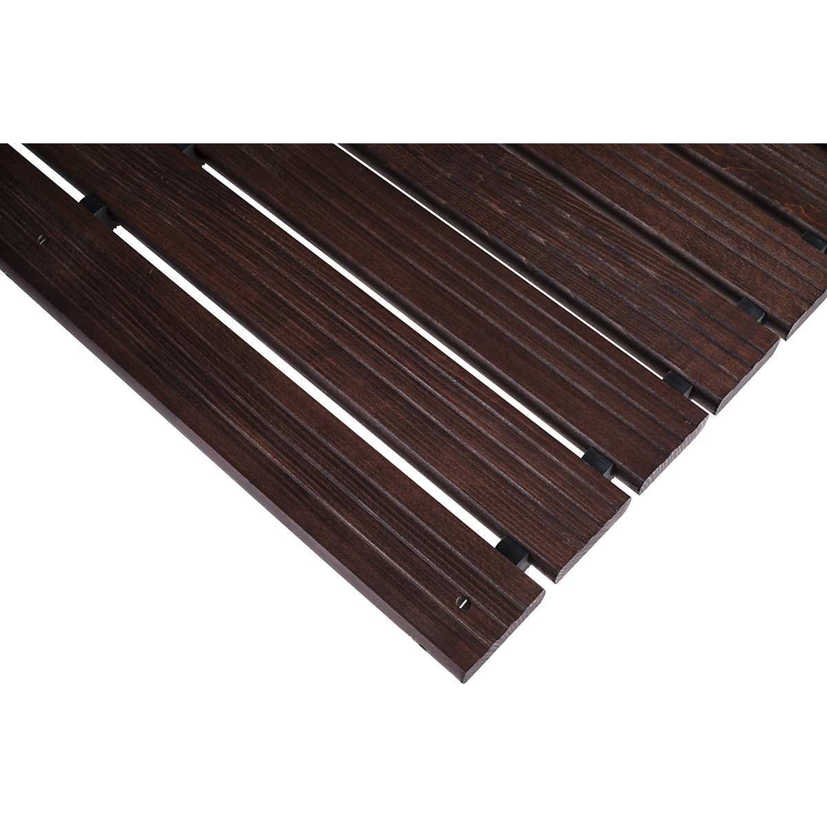 Holzlaufrost Yoga dunkel gebeizt, pro lfd. m Miltex (Produktabbildung 3)-2