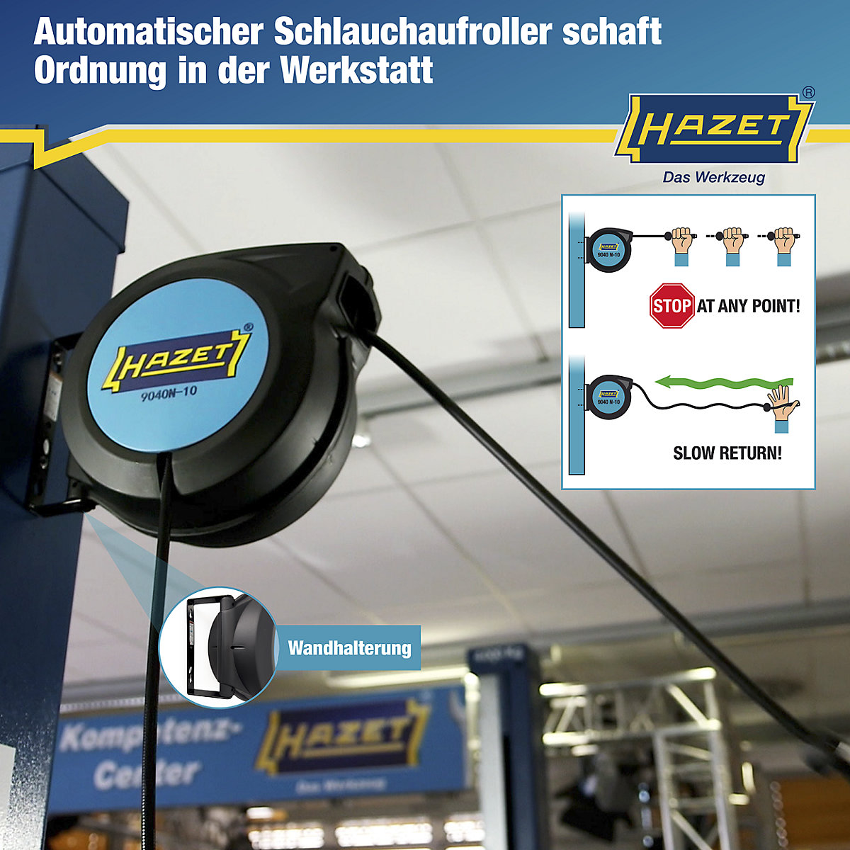 Schlauchaufroller HAZET (Produktabbildung 3)-2