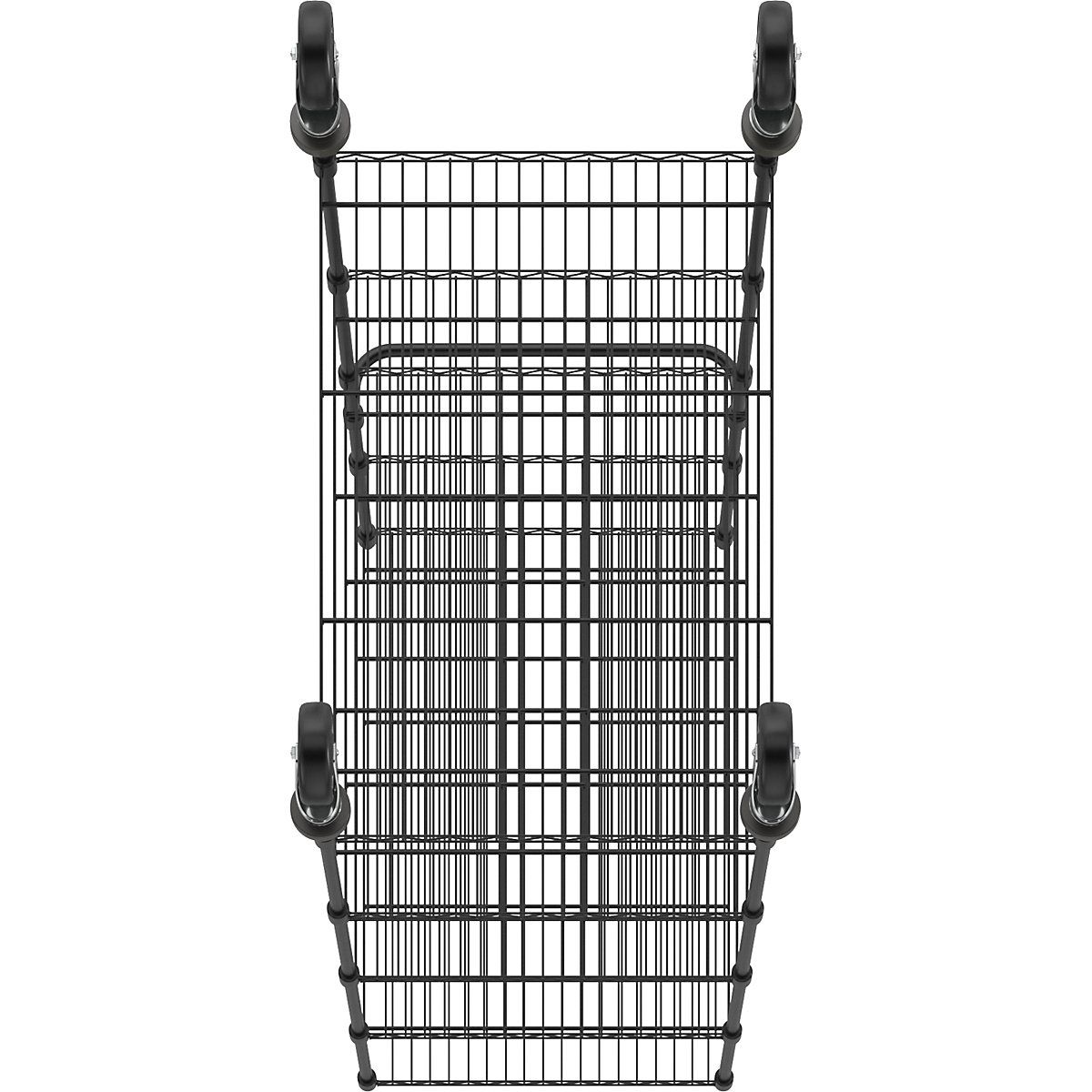Drahtgitter-Tischwagen, schwarz (Produktabbildung 7)-6