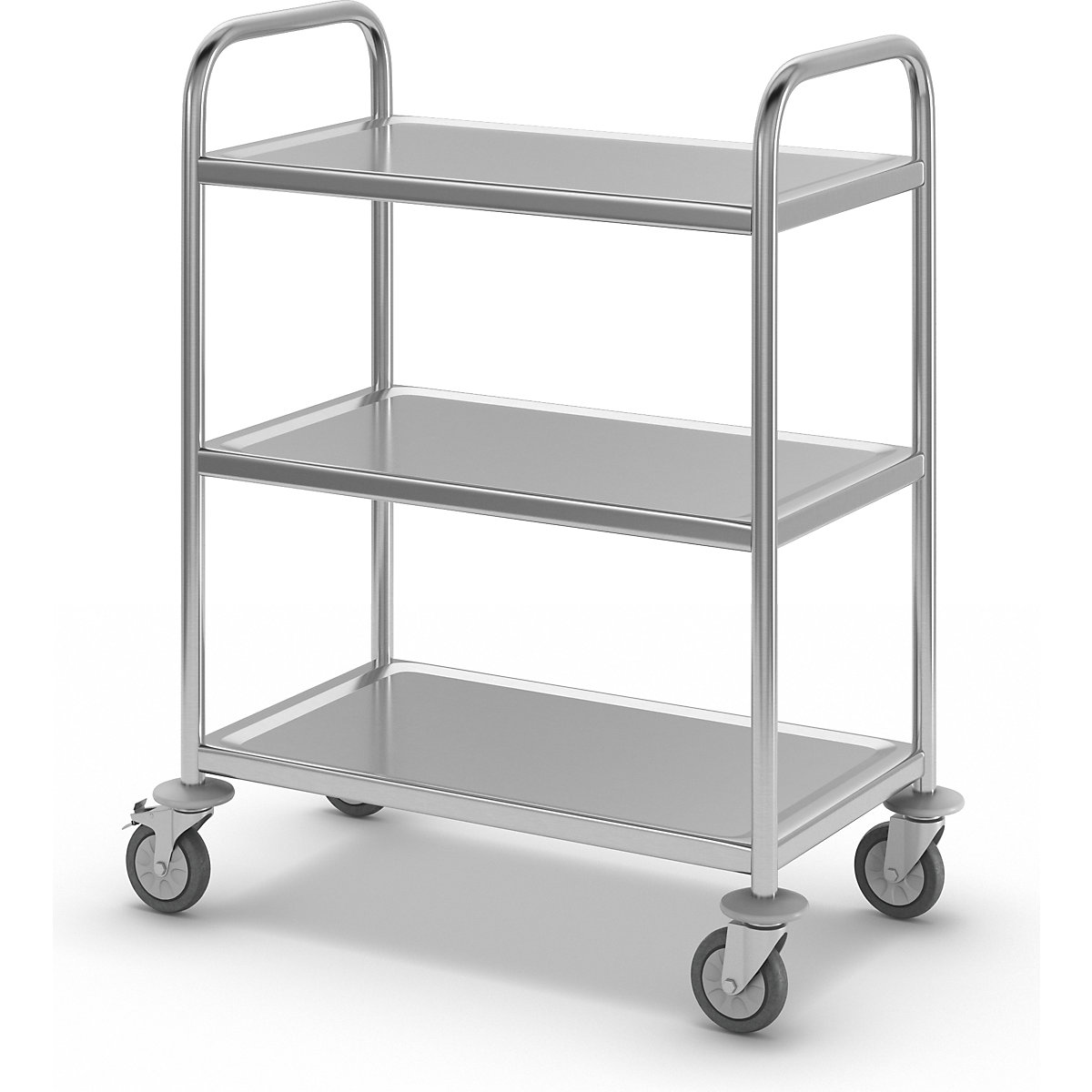 Edelstahl-Servierwagen eurokraft basic (Produktabbildung 8)-7