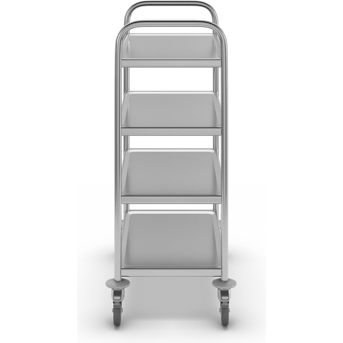 Edelstahl-Servierwagen eurokraft basic (Produktabbildung 5)-4