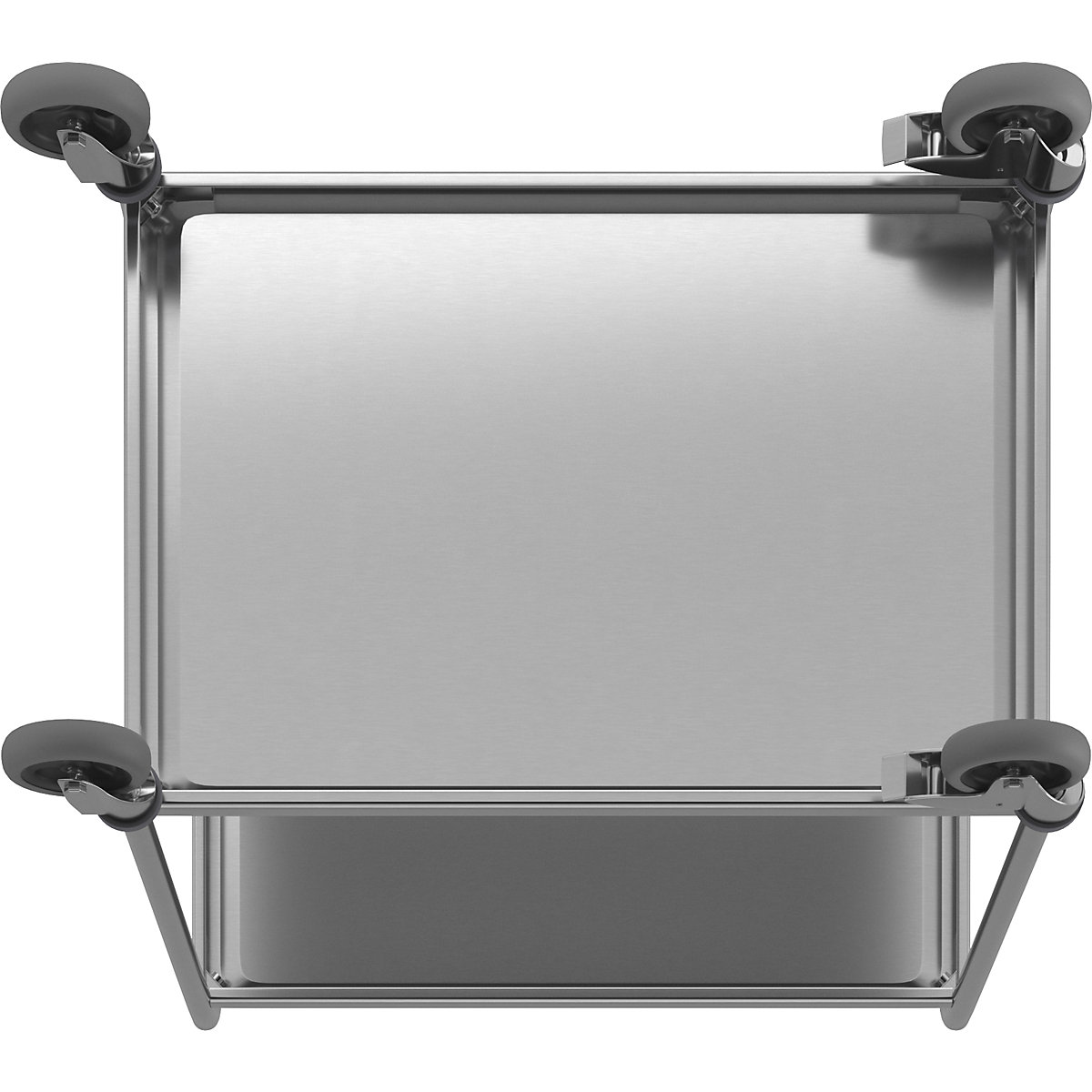 kaiserkirk Stainless Steel Serving Cart 2 Tiers Silver 8