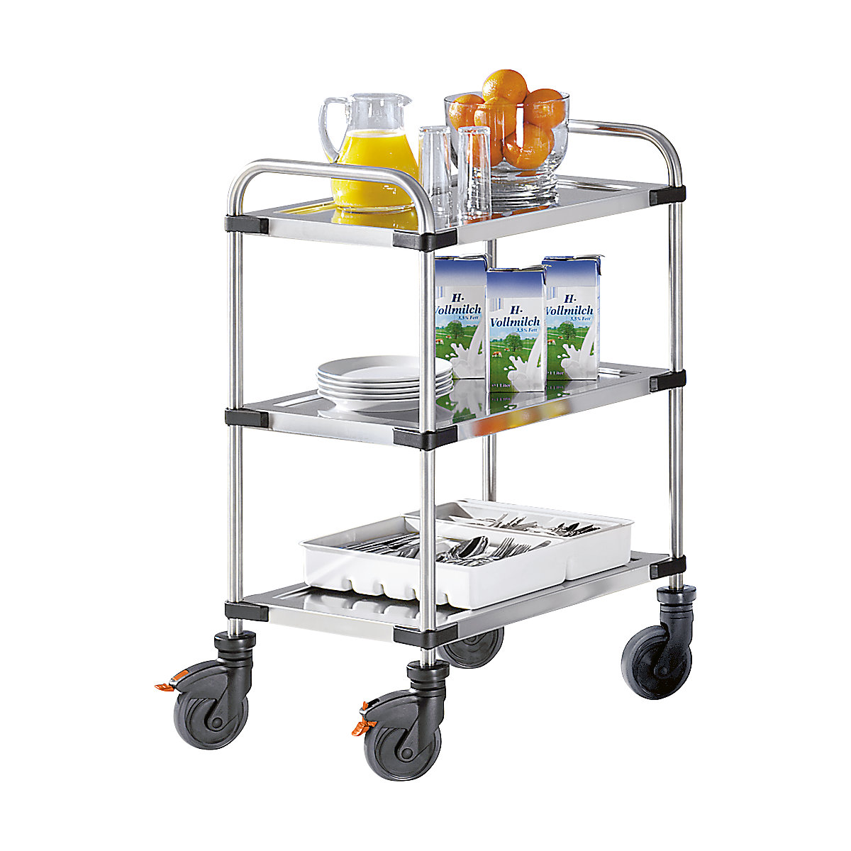 Edelstahl-Tischwagen VARITHEK SERVO+ (Produktabbildung 2)-1