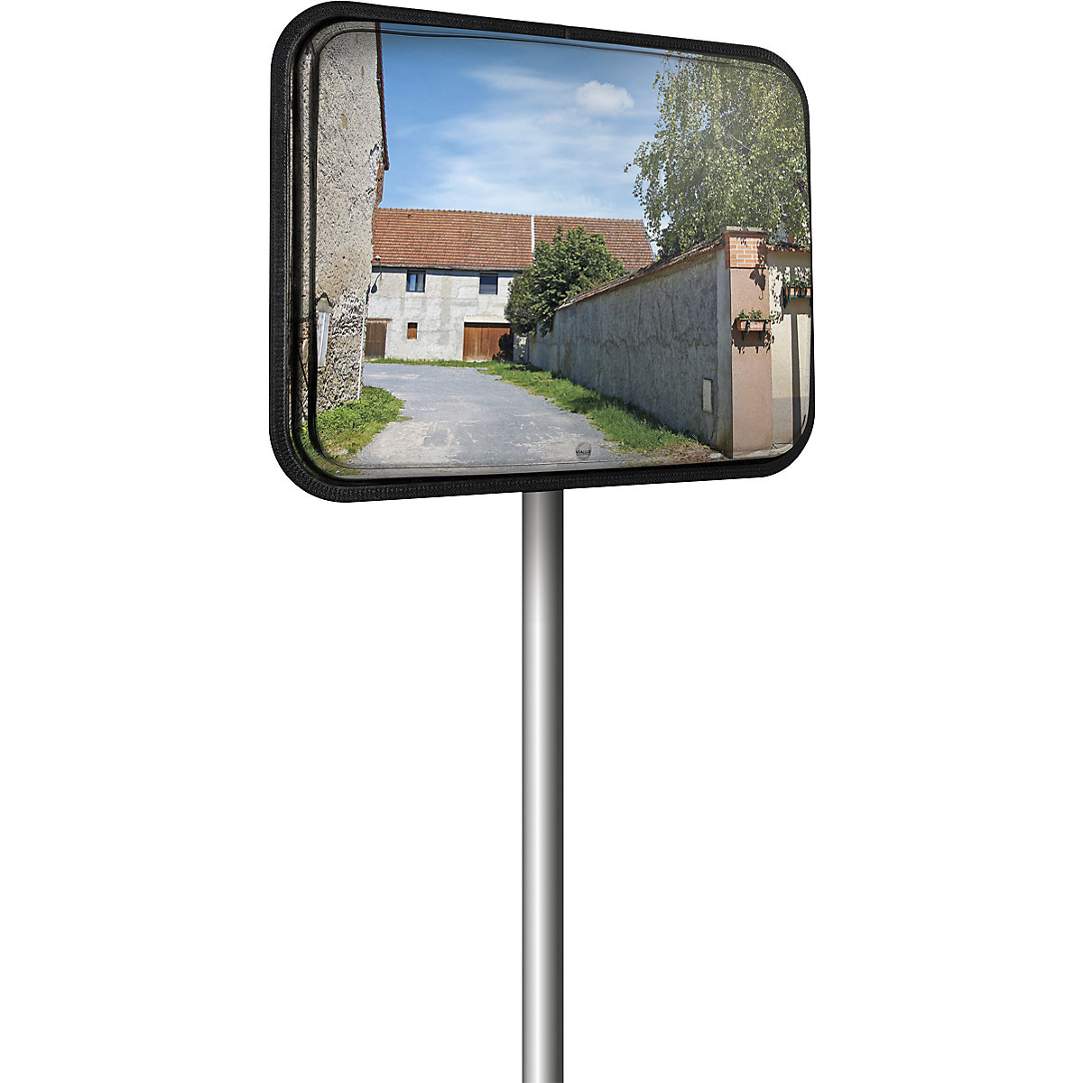 Vialux Two-Way Rectangular Stainless Steel Industrial Mirror 80x60cm 3