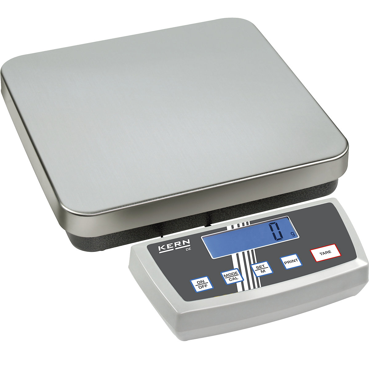 Plattformwaage KERN, Zweibereichswaage, Wägebereich bis 150 kg, Ablesbarkeit 20 / 50 g, Wägeplatte 318 x 308 mm-1