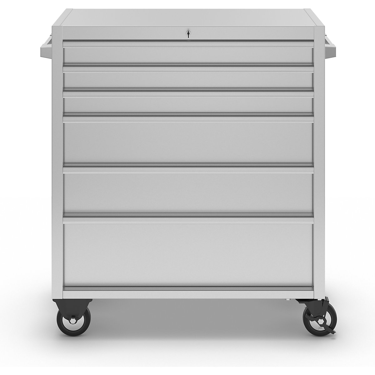 Edelstahl-Schubladenrollwagen (Produktabbildung 5)-4