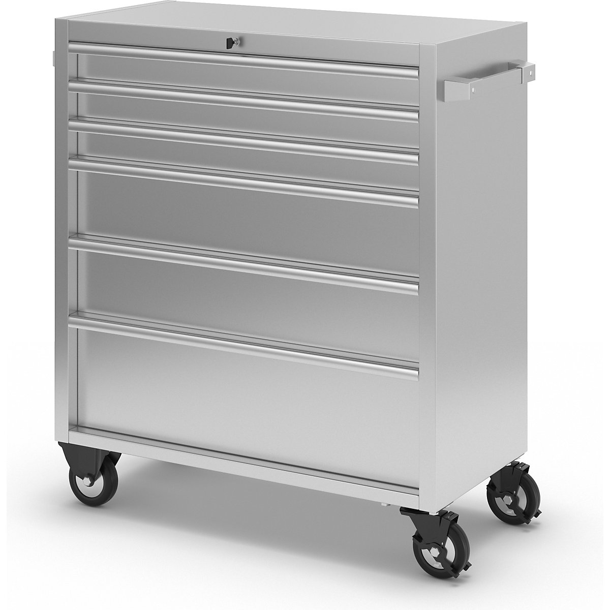 Edelstahl-Schubladenrollwagen (Produktabbildung 8)-7