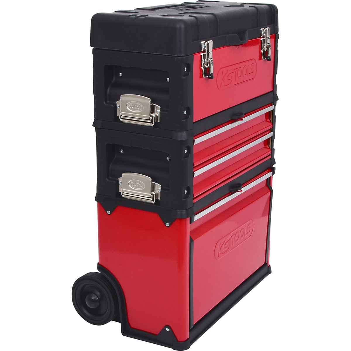 Fahrbarer Kunststoff-Stahlblech-Werkzeugkasten KS Tools (Produktabbildung 7)-6