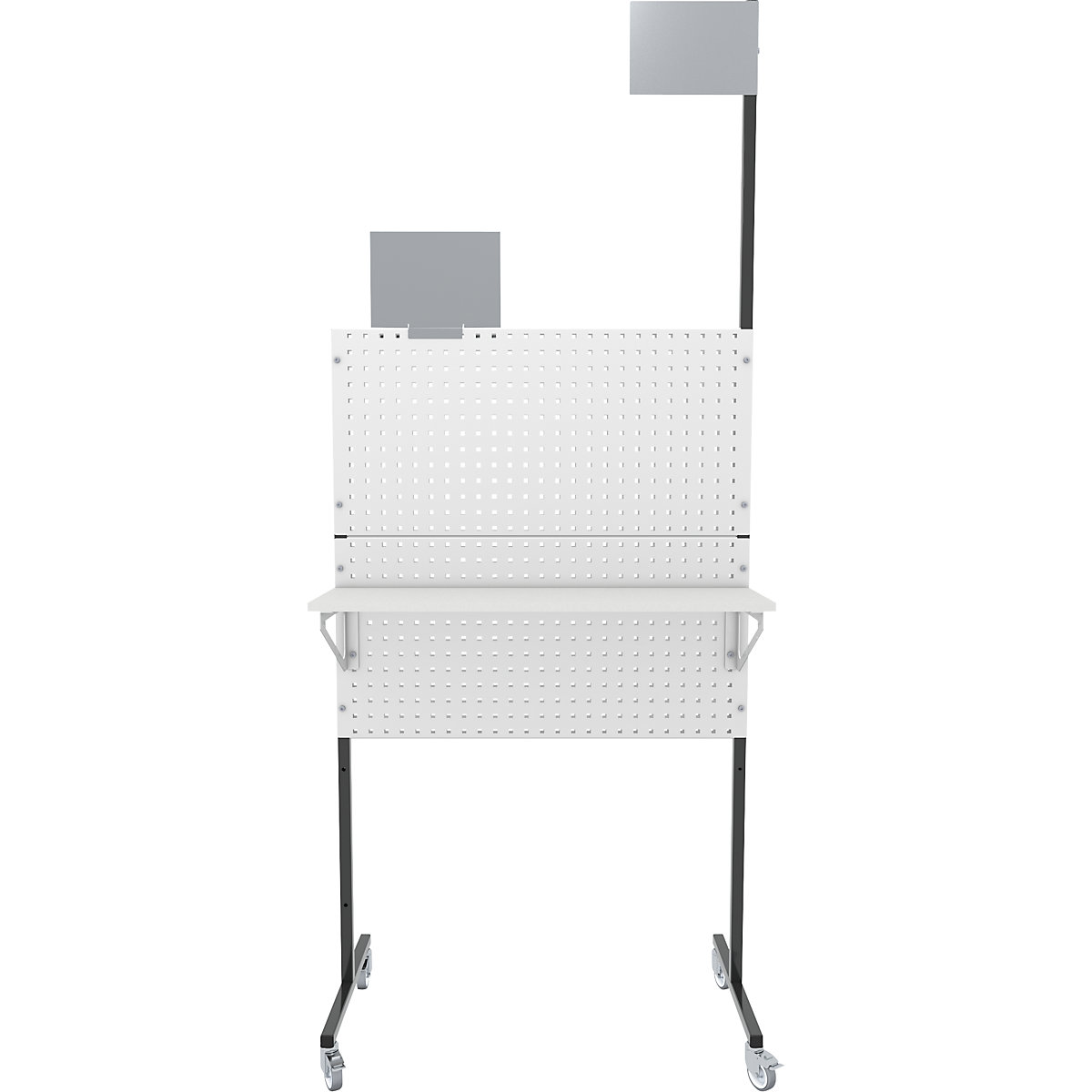 eurokraft pro Mobile Organization Panel Anthracite Grey 100x55.6x173.5 cm 4
