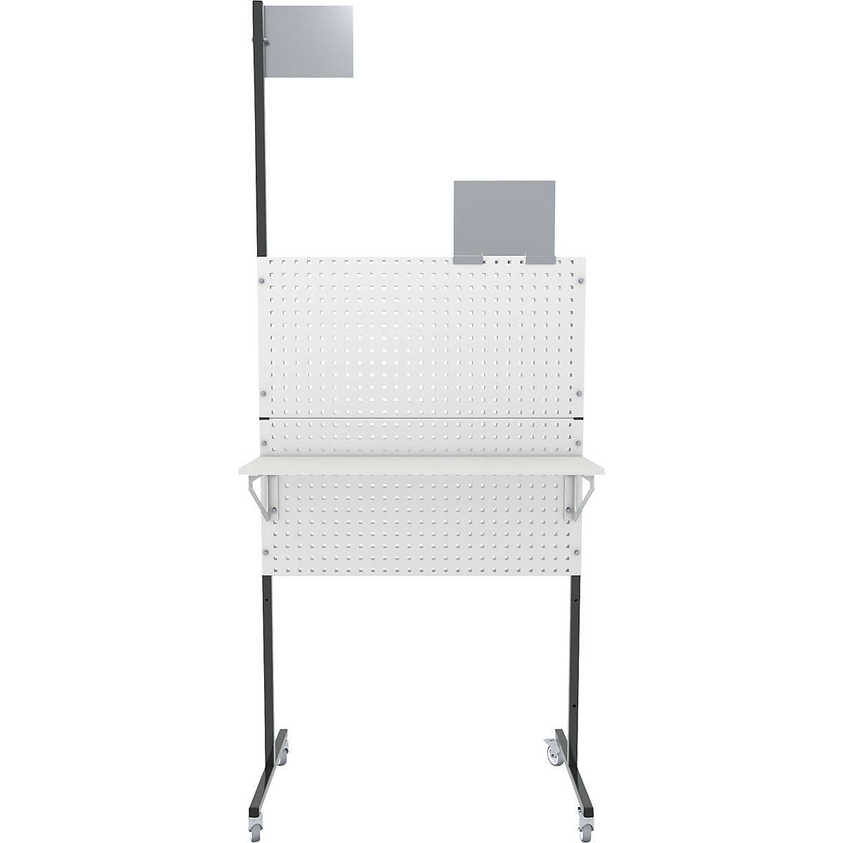 eurokraft pro Mobile Organization Panel Anthracite Grey 100x55.6x173.5 cm 5
