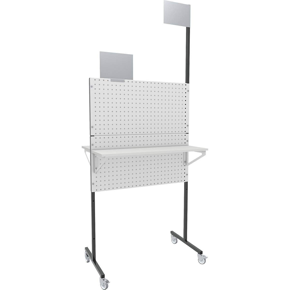 eurokraft pro Mobile Organization Panel Anthracite Grey 100x55.6x173.5 cm 3