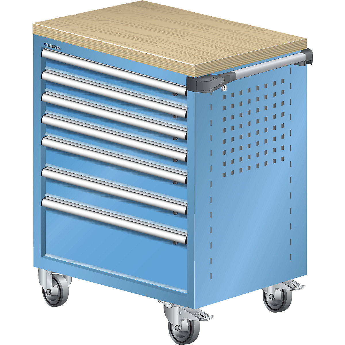 LISTA Workshop Cart Blue 2