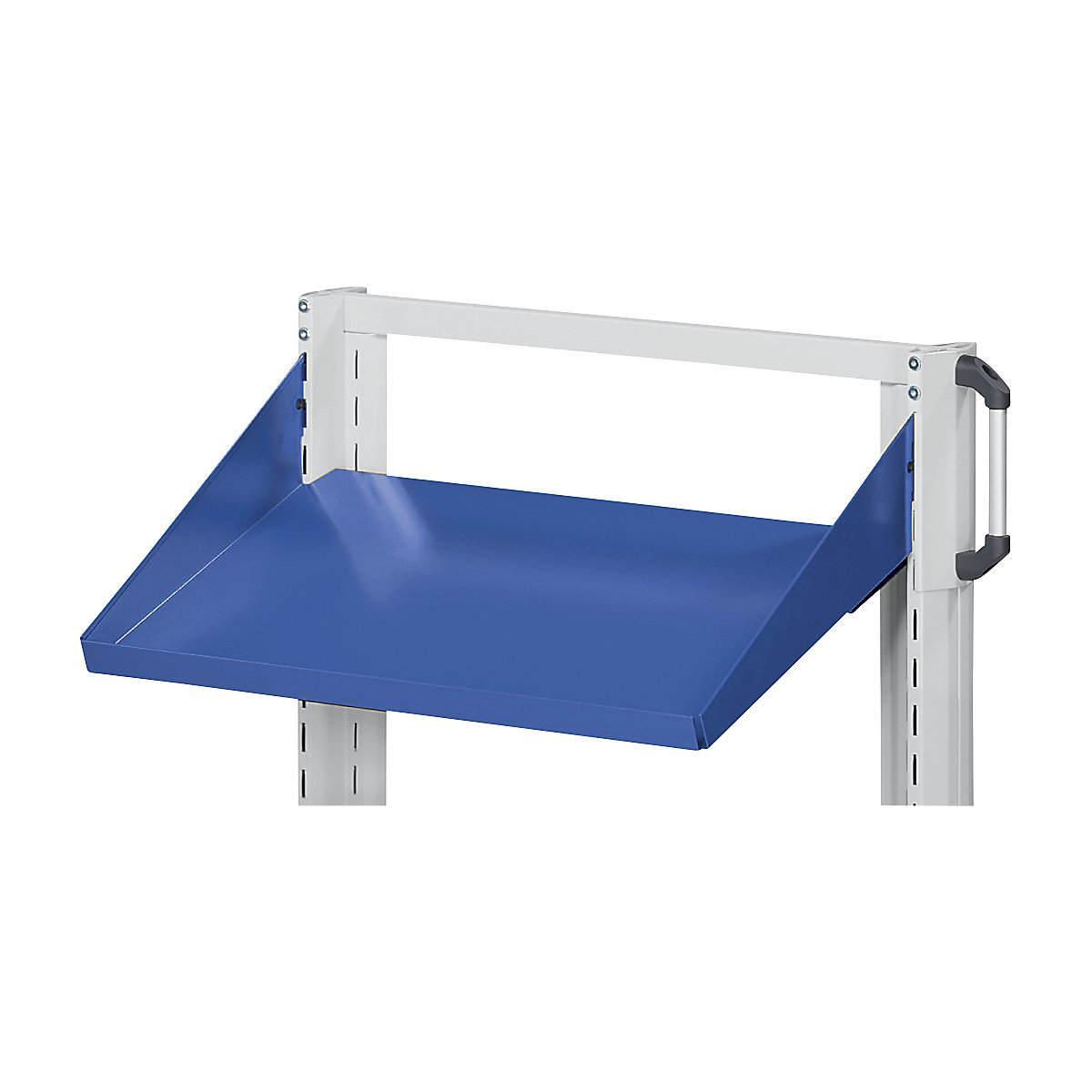 Ablageboden ANKE, schräg, Breite 800 mm, Tiefe 160 mm, grau-1