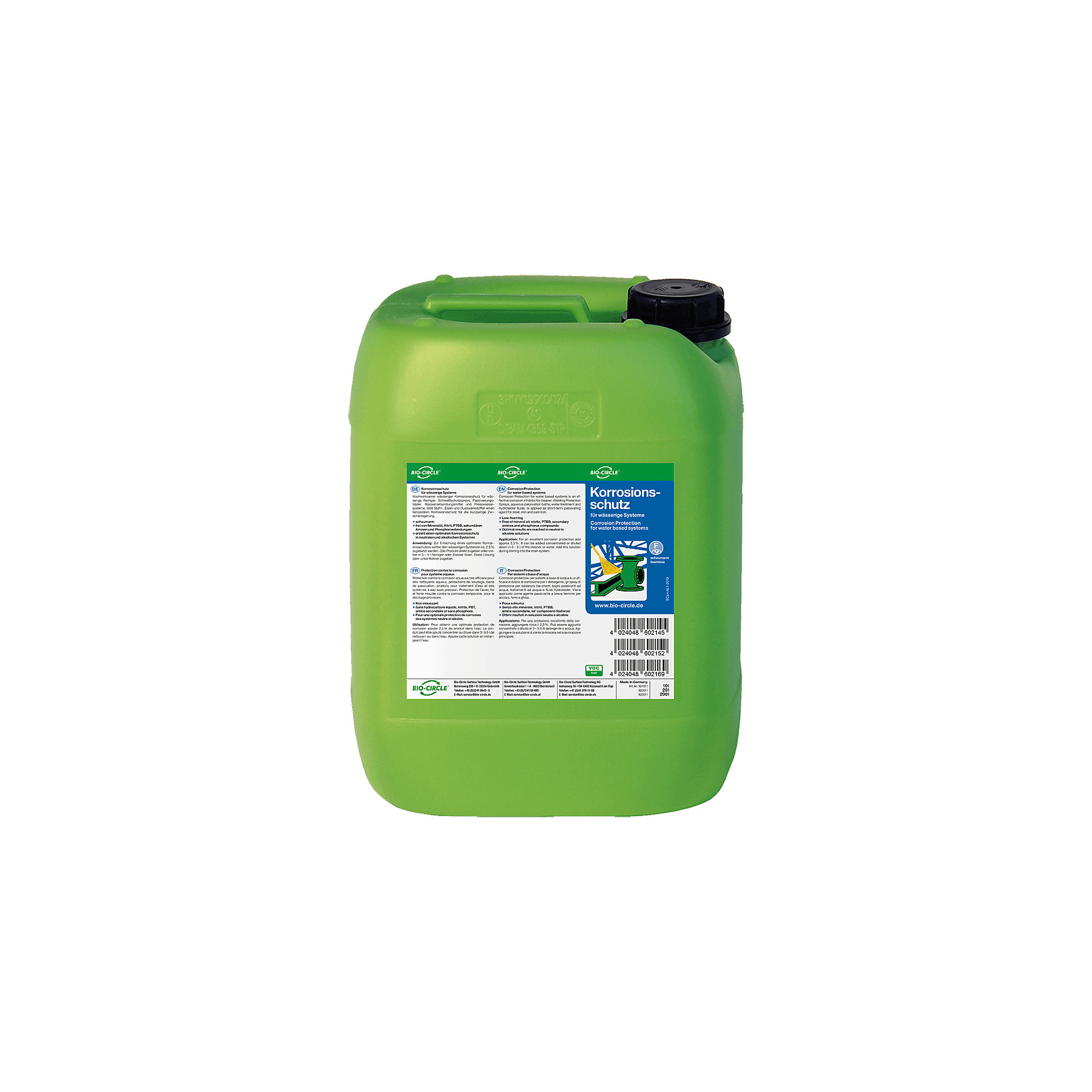 SaleKorrosionsschutz Bio-CircleKanister 10 l-30%Netto 253,- €176,07 €17,61 € / Liter+Bonus 3-4 Werktage