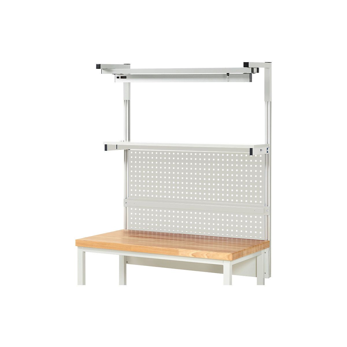 System-Aufbau-Komplettset 4 RAU, für Werkbank, Breite 1250 mm-1