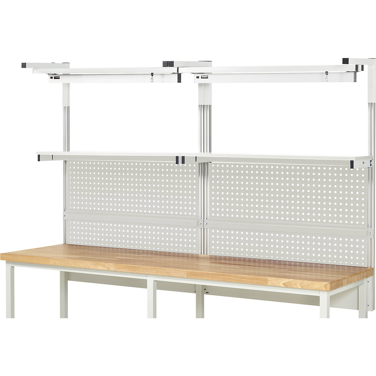 System-Aufbau-Komplettset 4 RAU, für Werkbank, Breite 2500 mm-3