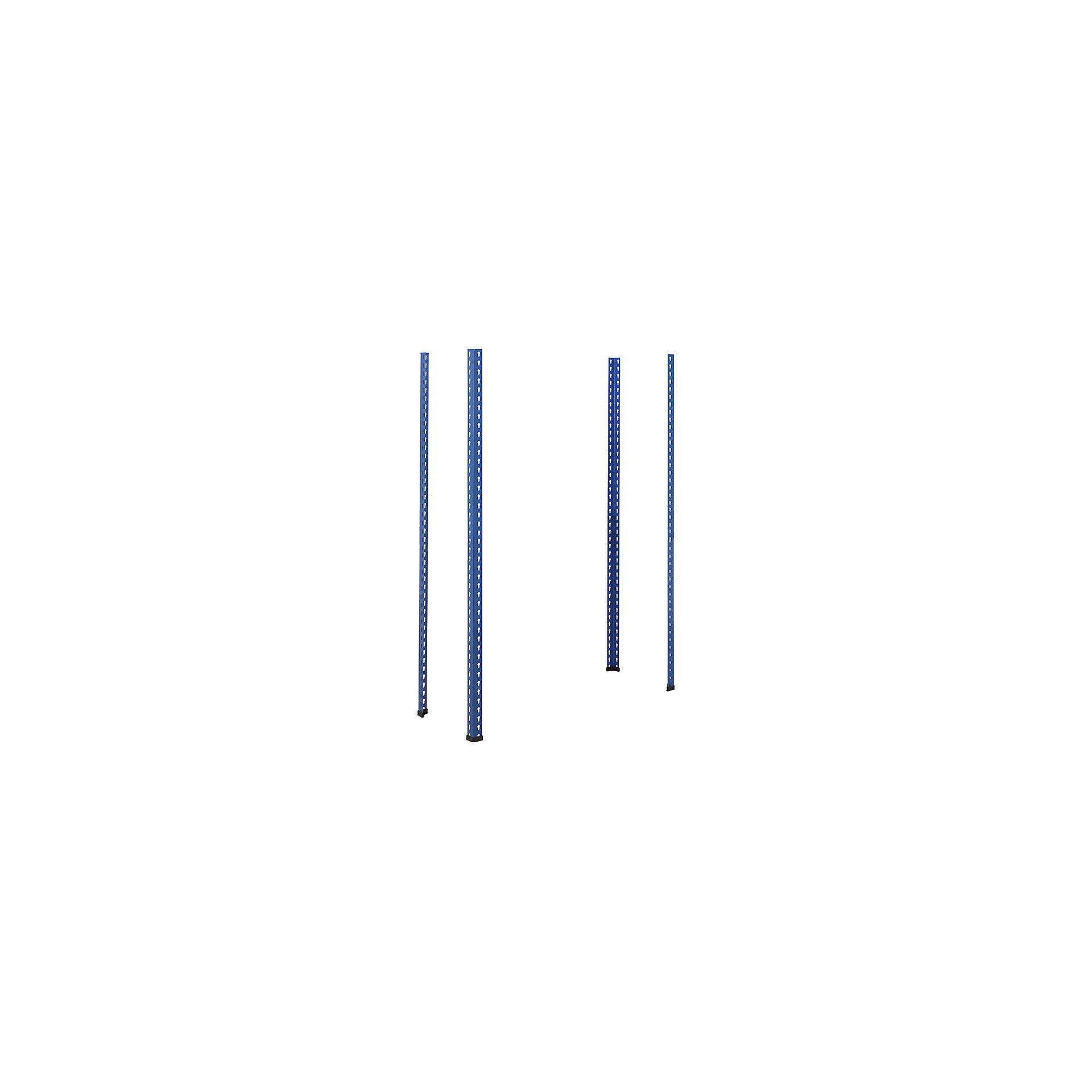 BiG400 Racking 1677h Upright Posts Blue x 4 | BiGDUG