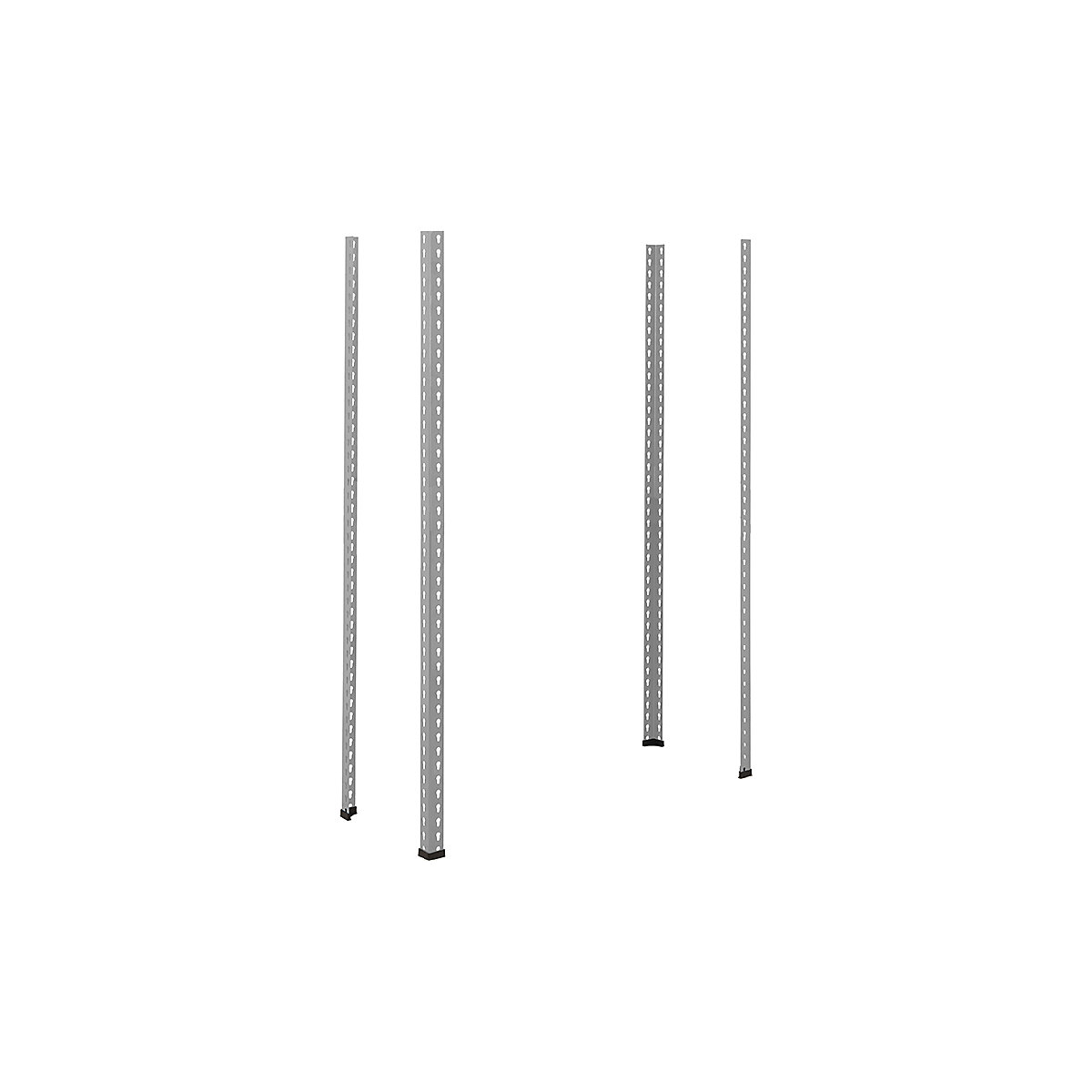 BiG400 Racking 1677h Upright Posts Silver x 4 | BiGDUG