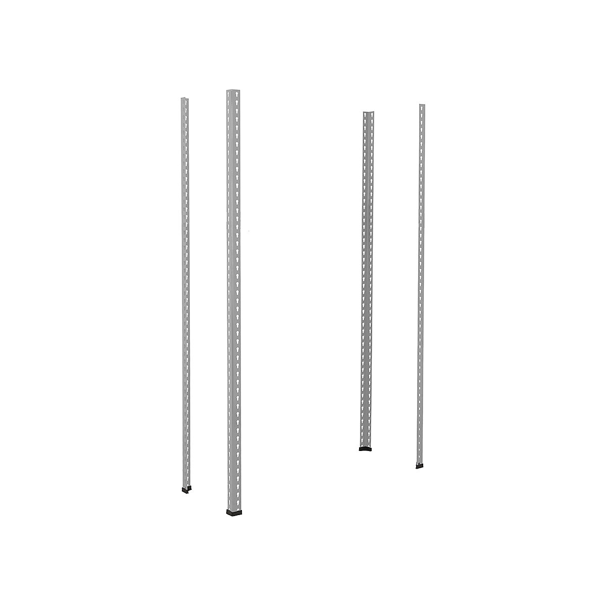 BiG400 Racking 1980h Upright Posts Silver x 4 | BiGDUG